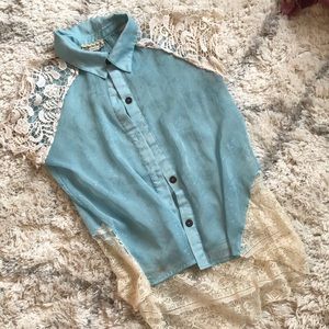 Buckle short sleeved cardigan